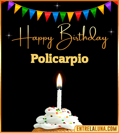 GiF Happy Birthday Policarpio